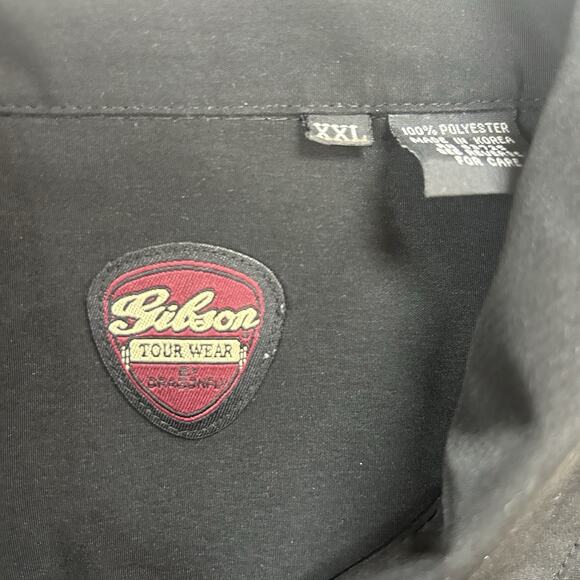 Gibson Guitar Tour Wear Shirt By Dragonfly Zebra Embroidered Guitars Men's XXL - Picture 3 of 9